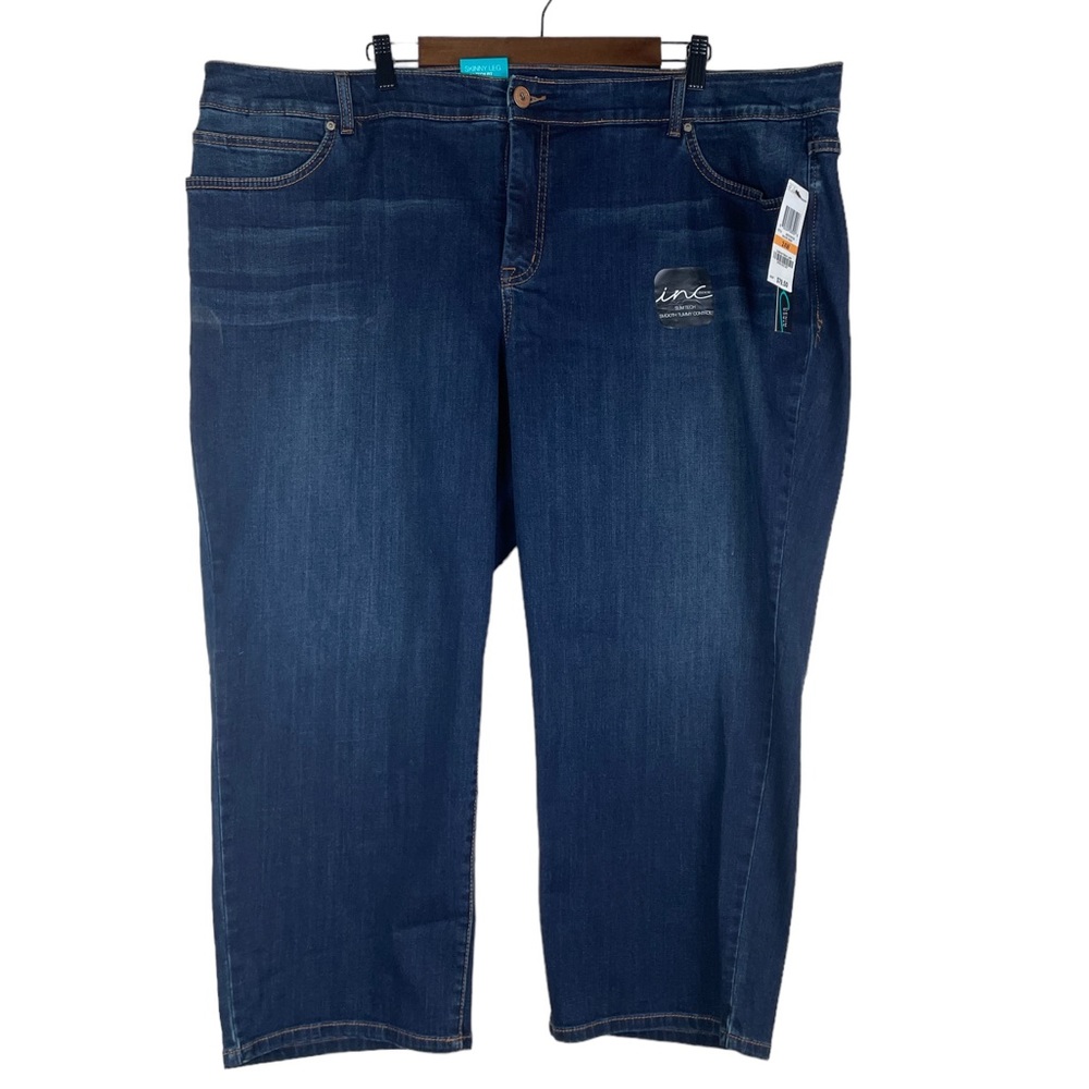 I.N.C.-Cropped Jean slim tech fit. Plus Size 24w